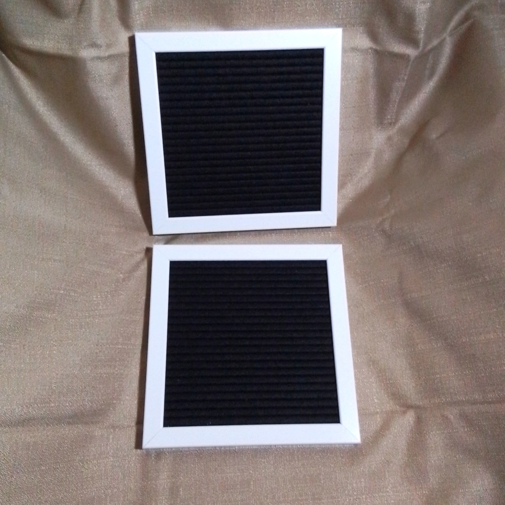 Two 8 x 8 Letter Boards